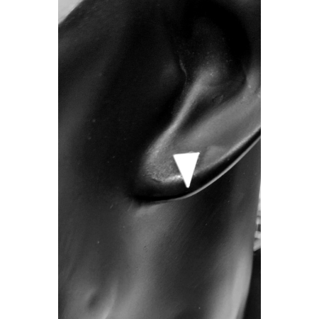 Kolczyki sztyfty trójkąty srebro 925